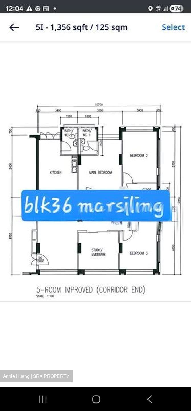Blk 36 Marsiling Sapphire (Woodlands), HDB 5 Rooms #578776901